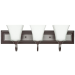 3LT-13W GU-24 CFL SCONCE FRSTD SQUARE MI