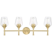 4LT 100W MB STELLA VANITY GOLD