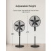 FS45-20AR PEDESTAL FAN OBSIDIAN BLACK