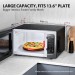 1.6 Cu.ft 1250W Black Stainless Microwav