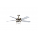 Concord Heritage Home 52" Satin Nickel Indoor Ceiling Fan Light Kit (5-Blade) 52HEF5SN-MB-LED