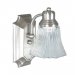 1LT VANITY CLEAR RIB GLASS SN