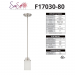 1 LT SOMES MINI PENDANT LINEN GLS