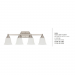 Nara Four Lights Vanity Bright Satin Nickel