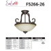 2-LT 100W MB PROVANO SEMI FLUSH