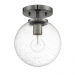 GALAXII 1-LT SEMI FLUSH WITH CLEAR SEEDE