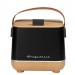 6-Can Mini Personal Fridge Cooler Black