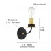 1LT 100W MB ONYX WALL SCONCE