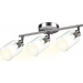 Sunset 3-Light GU10 Ceiling Mount Bar Fixture Clear  & Frosted Glass