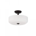 3 LT QUARTZ SEMI-FLUSH OPAL GLS