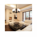 5 LT SOMES CHANDELIER LINEN GLS