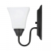 1LT-100W MB SCONCE FRSTD SQUARE MILK GLS
