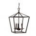 3LT 12IN 60W CB CAGE PENDANT
