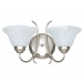 2 LT TWIST SCONCE 2-60W SN