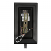 1LT-100W MB SCONCE FRSTD SQUARE MILK GLS