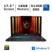 MSI CYBORG 17 GAMING LAPTOP 512GB SSD
