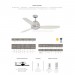 52 IN CURVA LED INDOOR IN BRUSHED STEEL