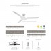 Sweep Eco 60in Ceiling Fan Satin White