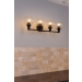 ORIANA 4LT MB VANITY WITH CLEAR