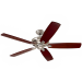 Luminance Kathy Ireland Carrera Grande Eco Ceiling Fan w/ 72" Walnut Blades 6-Speed Wall Control