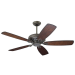 Emerson Penbrooke Select Vintage Steel 52" Ceiling Fan with Dark Mahogany 22" Blades CF5100VS-B77DM