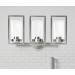 PRESTIGE 3LT WALL SCONCE WITH CLEAR GLAS