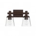 RIELLA 2LT MB VANITY WITH CLEAR SEEDED G