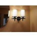 Sunset Qairo 2 Light Vanity With Frosted Seeded Glass Shades F25102-64