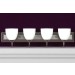 4LT-100W MB SCONCE FRSTD MILK GLS OB