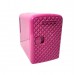 Frigidaire 9-Can Mini Retro Beverage Fridge 4-Liter Diamond Door EFMIS222-Pink