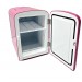 Frigidaire 9-Can Mini Retro Beverage Fridge 4-Liter Diamond Door EFMIS222-Pink