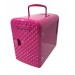 Frigidaire 9-Can Mini Retro Beverage Fridge 4-Liter Diamond Door EFMIS222-Pink
