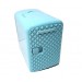 Frigidaire Mini Retro Beverage Fridge 9-Can 4-Liter Diamond Door EFMIS222-BLUE