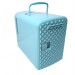 Frigidaire Mini Retro Beverage Fridge 9-Can 4-Liter Diamond Door EFMIS222-BLUE