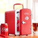 Ginny's Portable Retro 6-can Mini Fridge EFMIS129-GB-RED
