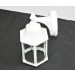 Sunset Lighting Outdoor Wall Sconce w/ Clear Beveled Glass, White Finish F7851-30 
