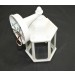 Sunset Lighting Outdoor Wall Sconce w/ Clear Beveled Glass, White Finish F7851-30 