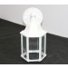 Sunset Lighting Outdoor Wall Sconce w/ Clear Beveled Glass, White Finish F7851-30 