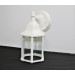Sunset Lighting Outdoor Wall Sconce w/ Clear Beveled Glass, White Finish F7851-30 