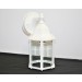 Sunset Lighting Outdoor Wall Sconce w/ Clear Beveled Glass, White Finish F7851-30 