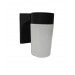 Sunset Lighting F4511-31 Outdoor Wall Sconce with Opal Glass Black Finish