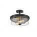 2LT MB HALSTON SEMI-FLUSH PROV BRONZE