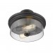 2LT MB HALSTON SEMI-FLUSH PROV BRONZE