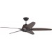 Luminance Kathy Ireland Home Euclid 56" Ceiling Fan w/ 4-Speed Wall Control Oil Rubbed Bronze CF500TORB 