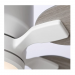 Luminance Kathy Ireland Home Ion Eco LED 54" Ceiling Fan Satin White w/ Timber Grey Blades