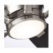 Luminance Kathy Ireland Ion Eco 72" Ceiling Fan Brushed Steel with Walnut Solid Wood Blades