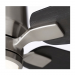 Luminance Kathy Ireland Ion Eco LED 60" Ceiling Fan Brushed Steel Walnut Blades