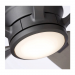 Luminance Kathy Ireland Home Ion Eco LED 72in Ceiling Fan with DC Motor | Hanging Fixture with Dimmable Light Kit, Wall Control, and Downrod Mount | Graphite with Black Solid Wood Blades