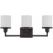 3 LT 100W MB PAYTON VANITY BRONZE Three Light Wren Vanity