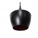 Sunset 1-Light Medium Base ALUM. Mini-Pendant with Bulb Black color - T10376L